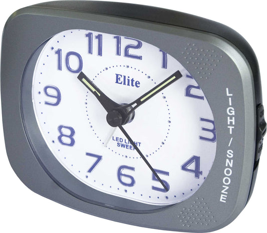ELITE Sveglia silent con luce LED e snooze - ANTRACITE - Silent alarm clock with LED light and snooze - GREY ST5520_G Multifunction - Armbanduhr Grau