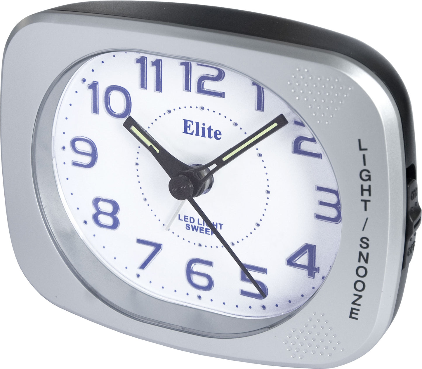 ELITE Sveglia silent con luce LED e snooze - ARGENTO - Silent alarm clock with LED light and snooze - SILVER ST5520_S Multifunction - Armbanduhr Silber