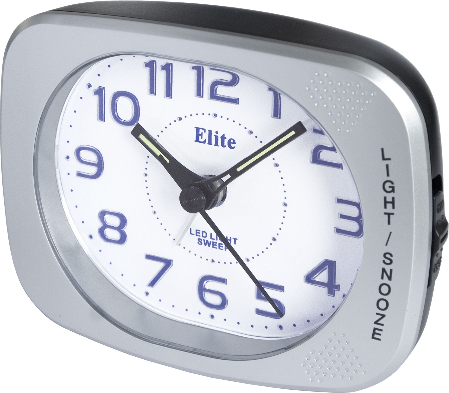 ELITE Sveglia silent con luce LED e snooze - ARGENTO - Silent alarm clock with LED light and snooze - SILVER ST5520_S Multifunction - Armbanduhr Silber