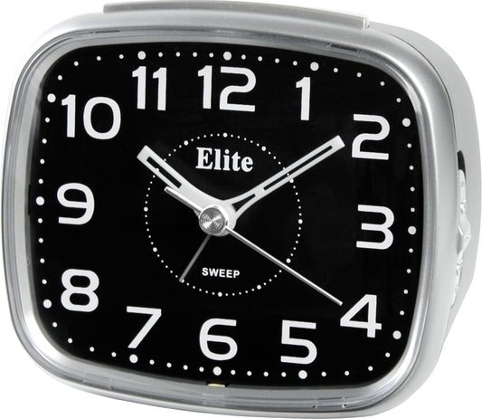 ELITE Sveglia silent con luce LED e snooze - ARGENTO - Silent alarm clock with LED light and snooze - SILVER ST5630_S Multifunction - Armbanduhr Silber