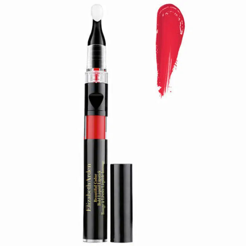 Elizabeth Arden, Beautiful Color, Flüssigkeit, Flüssiger Lippenstift, 07, Furchtlos Rot, 2.4 ml *Tester