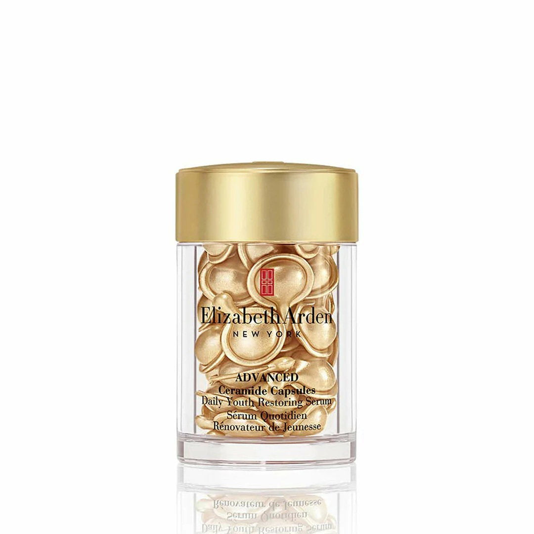 Elizabeth Arden, Advanced Ceramide, Nourishing & Restoring, Morning & Evening, Serum Capsules, For Face & Neck, 30 pcs