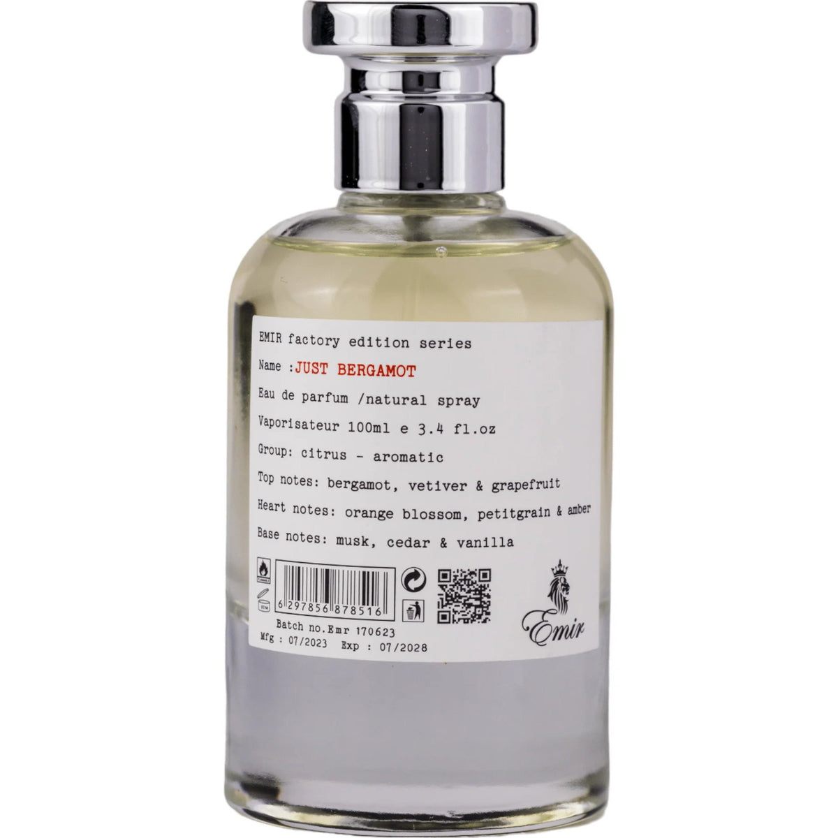 Emir Just Bergamot Factory Edition Eau de Parfum Unisex 100 ml