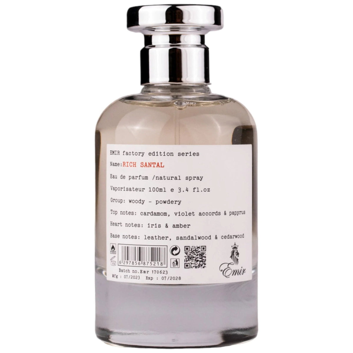 Emir Rich Santal Factory Edition Eau de Parfum Unisex 100 ml