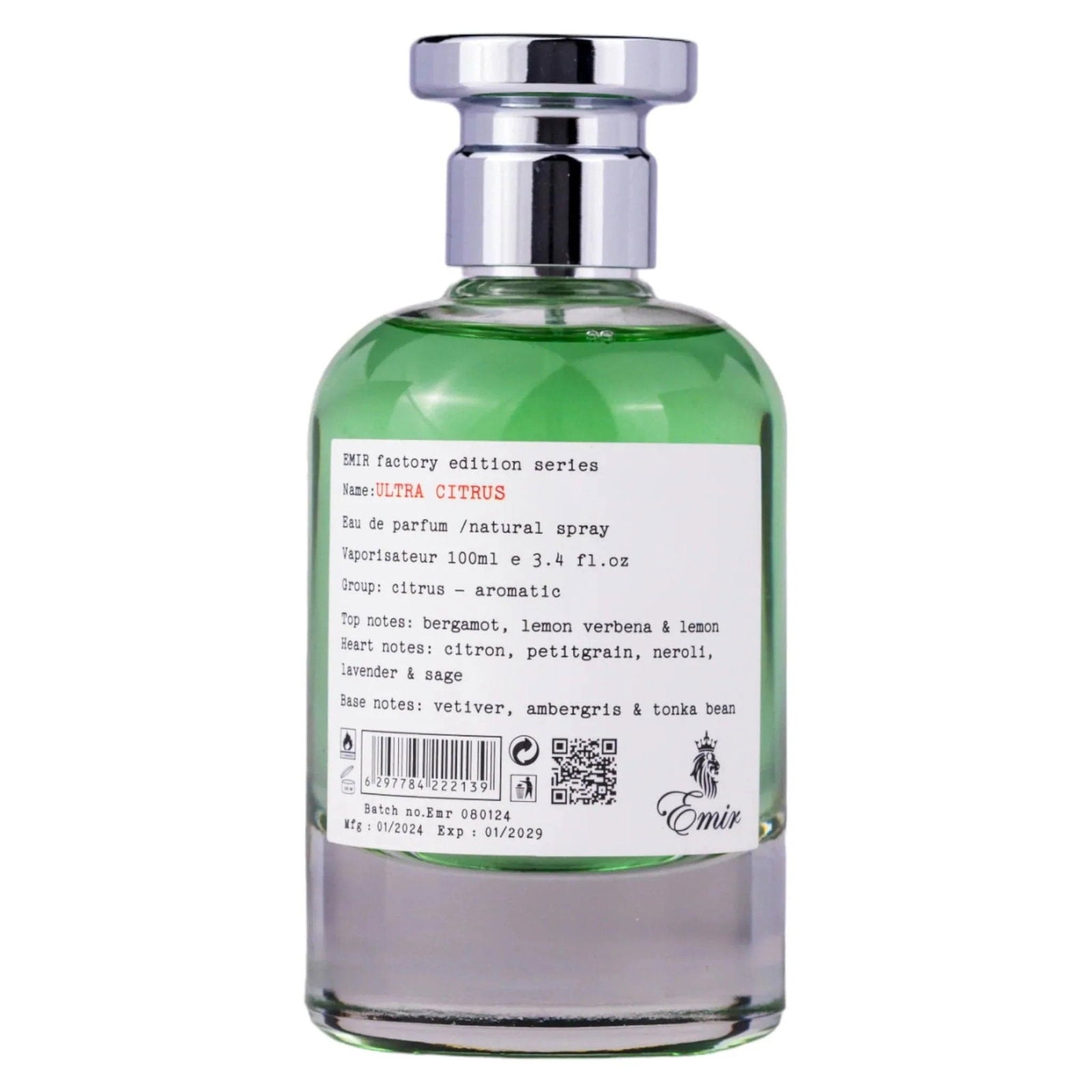 Emir Emir, Ultra Citrus Factory Edition, Eau de Parfum, Unisex, 100 ml Regular