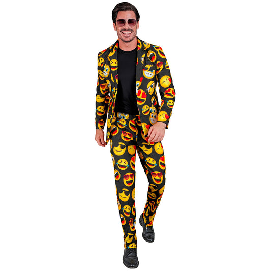 "EMOJI PARTY FASHION ANZUG" (Jackett, Hose) – Vorderansicht