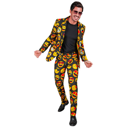 "EMOJI PARTY FASHION ANZUG" (Jackett, Hose) – Detailansicht