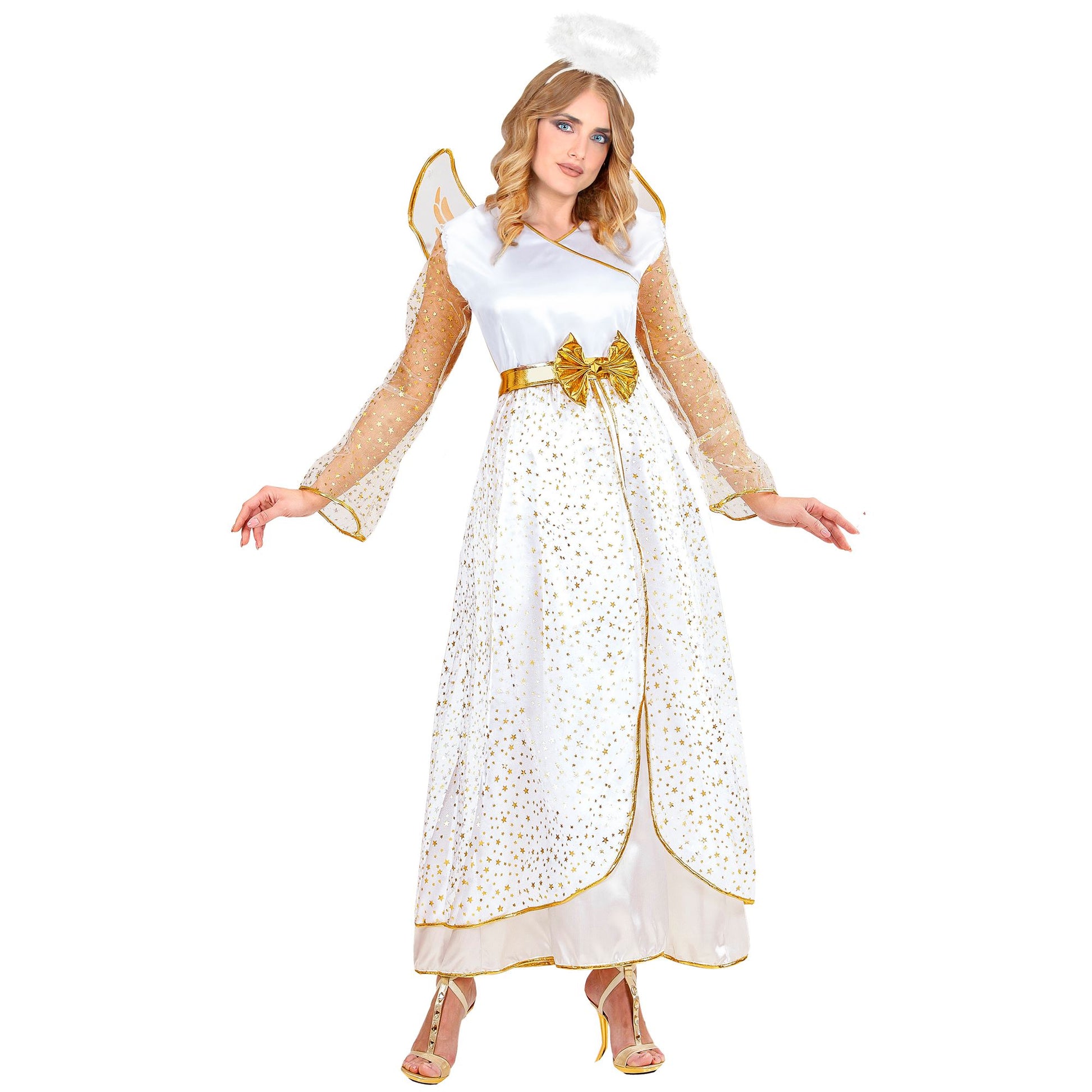 "ENGEL" (Kleid, Flügel, Heiligenschein) – Detailansicht