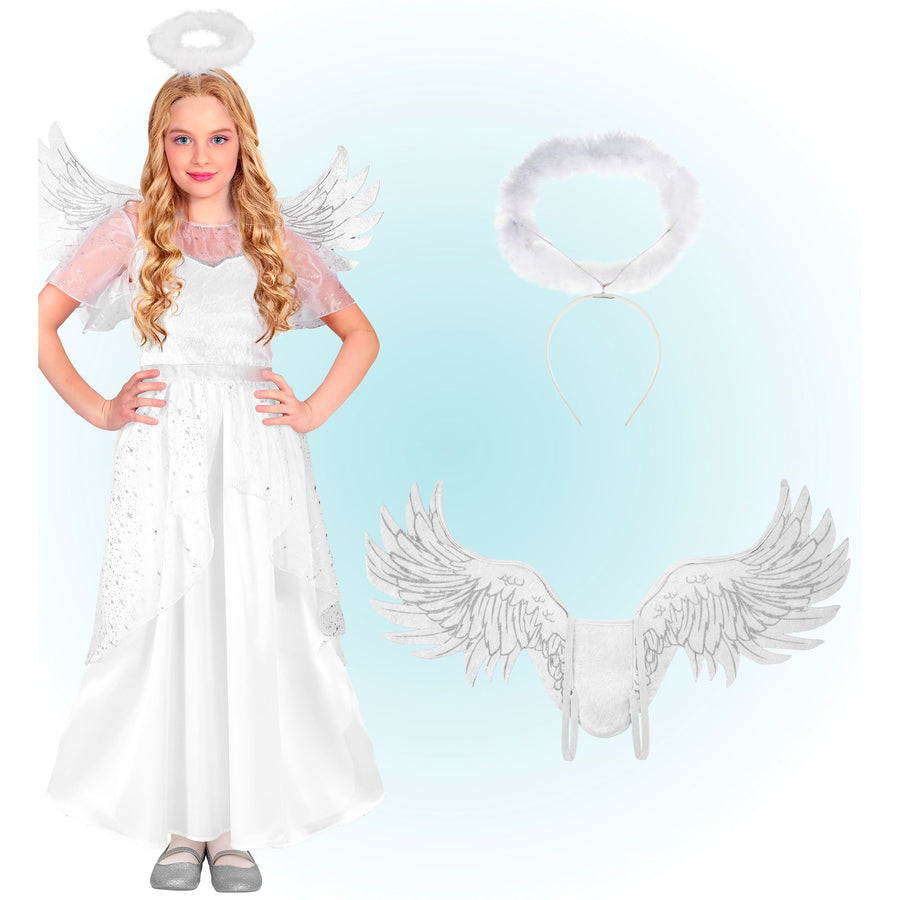 "ENGEL" (Kleid, Flügel, Heiligenschein) – Detailansicht