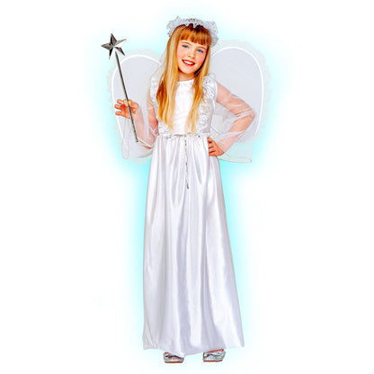 "ENGEL" (Kleid, Flügel, Heiligenschein) – Vorderansicht