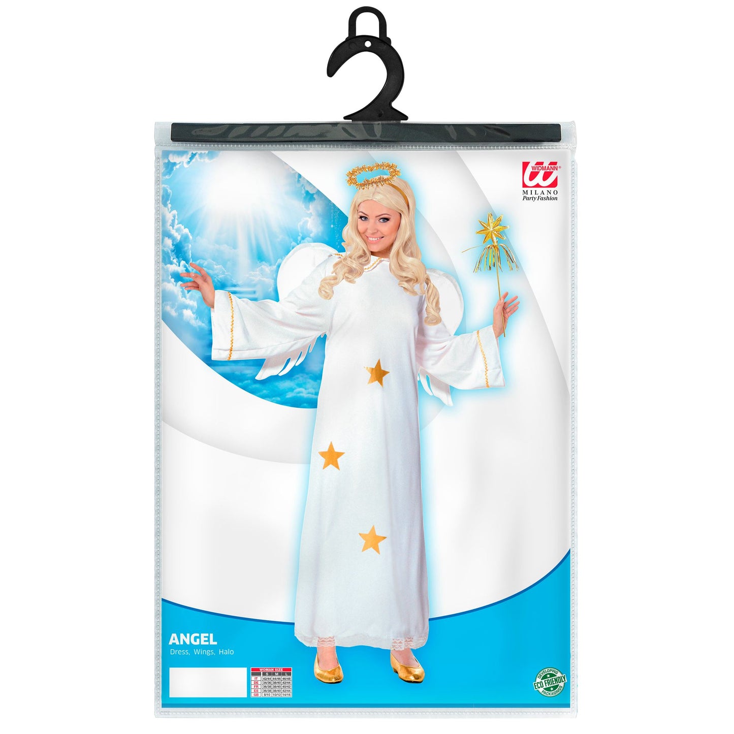 "ENGEL" (Kleid, Flügel, Heiligenschein) – Detailansicht
