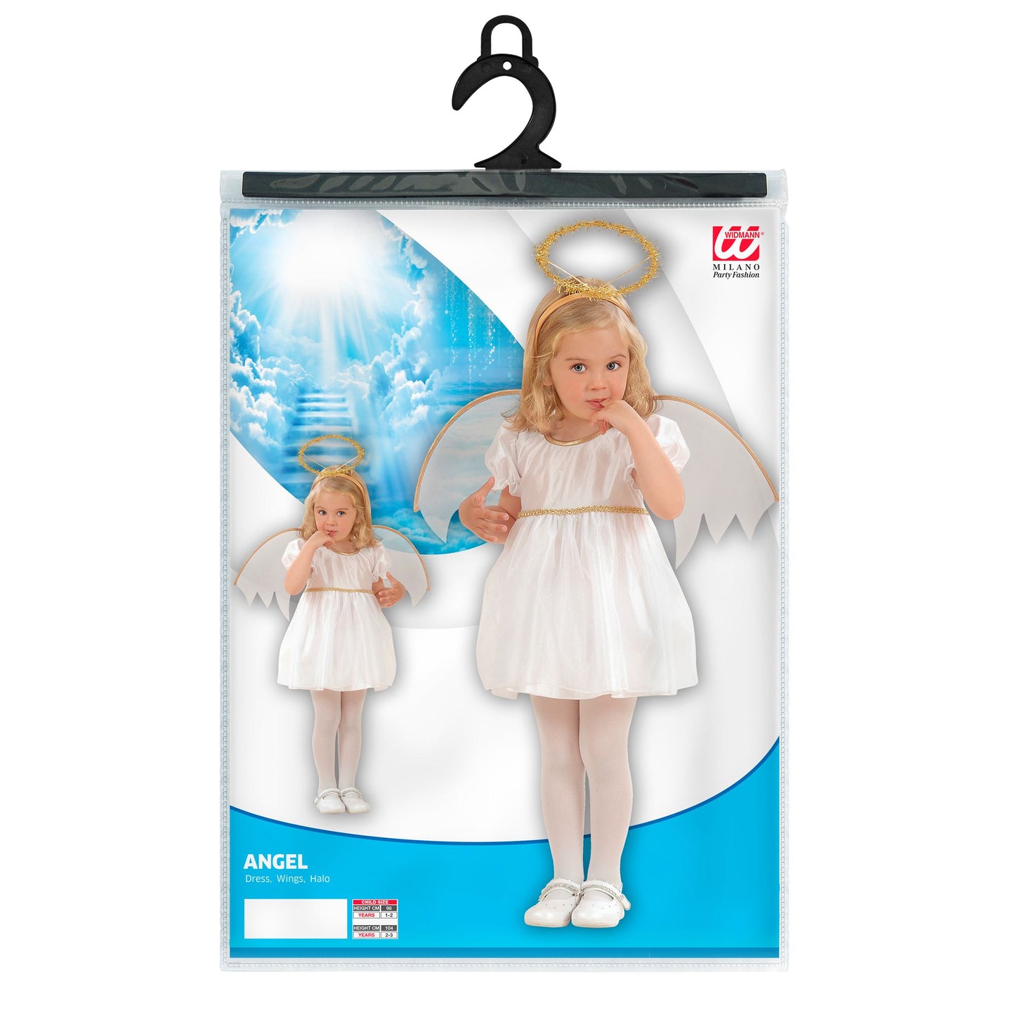 "ENGEL" (Kleid, Flügel, Heiligenschein) – Detailansicht