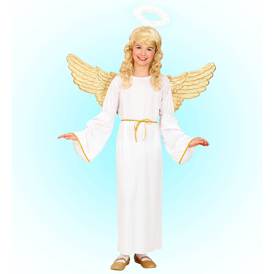 "ENGEL" (Kleid, Gürtel, Heiligenschein) – Vorderansicht