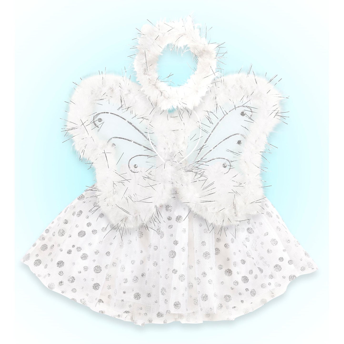 "ENGEL" (Tutu, Flügel, Heiligenschein) – Vorderansicht