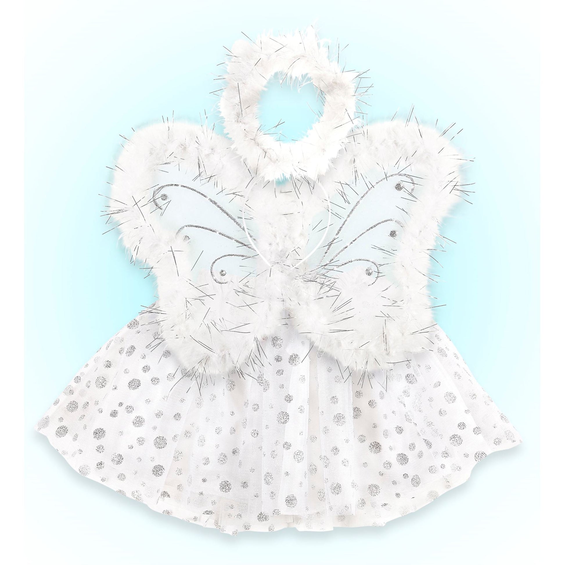 "ENGEL" (Tutu, Flügel, Heiligenschein) – Vorderansicht