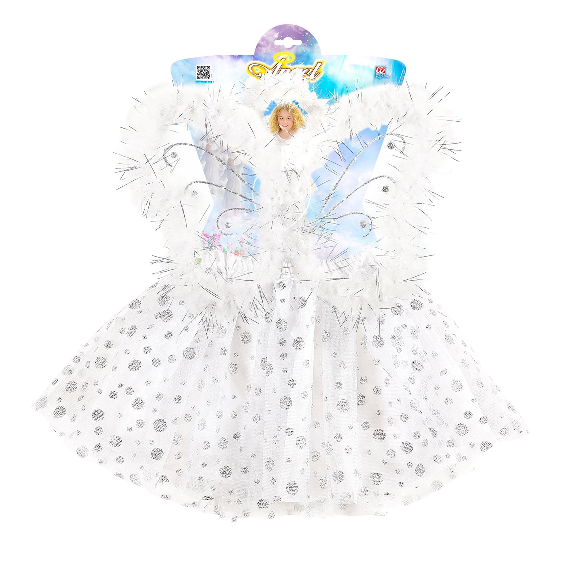 "ENGEL" (Tutu, Flügel, Heiligenschein) – Detailansicht