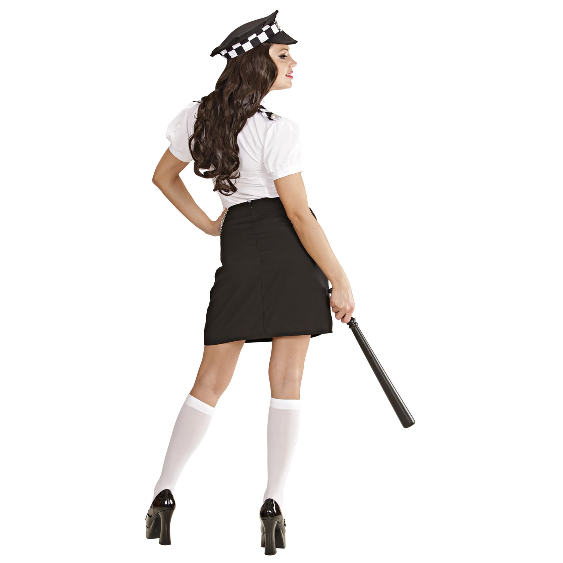 "ENGLISCHE POLIZISTIN" (Bluse, Rock, Krawatte, Hut, Handschellen) – Ansicht 4