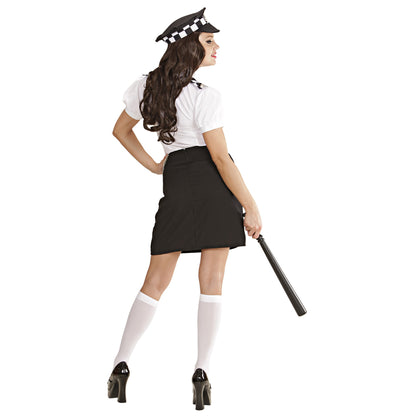 "ENGLISCHE POLIZISTIN" (Bluse, Rock, Krawatte, Hut, Handschellen) – Ansicht 4
