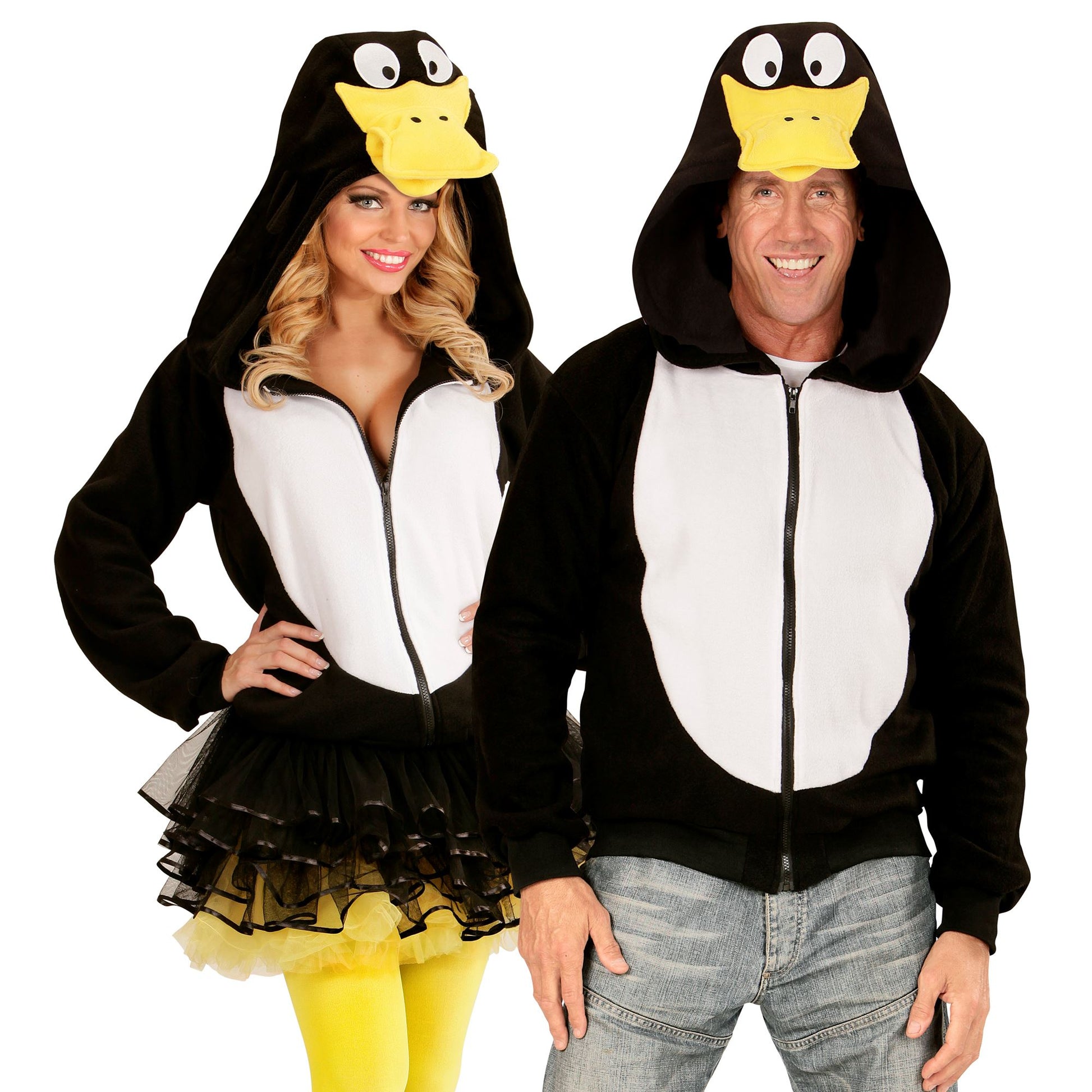 "ENTE" (Fleecejacke mit Kapuze) – Vorderansicht
