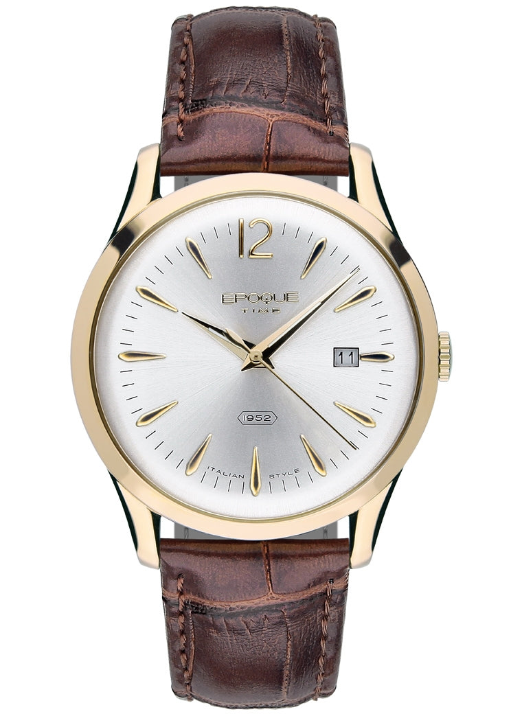 EPOQUE TIME EPOQUE 1952 4160 Date Armbanduhr 39 mm Gold