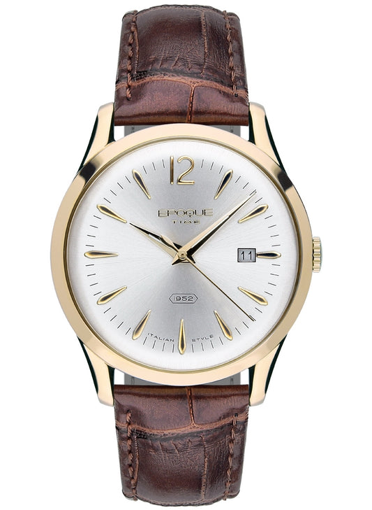 EPOQUE TIME EPOQUE 1952 4160 Date Armbanduhr 39 mm Gold