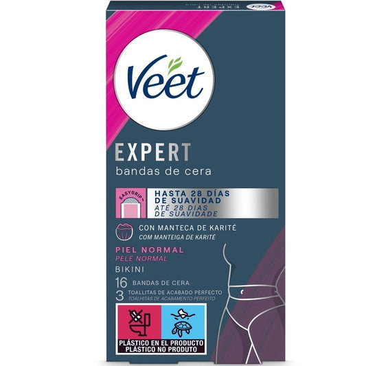 VEET VEET Expert Bikini Wachsstreifen für normale Haut 16 Stück Kosmetik