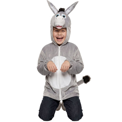 "ESEL SOFT PLÜSCHKOSTÜM" (Jacke mit Kapuze und Kapuze) – Detailansicht
