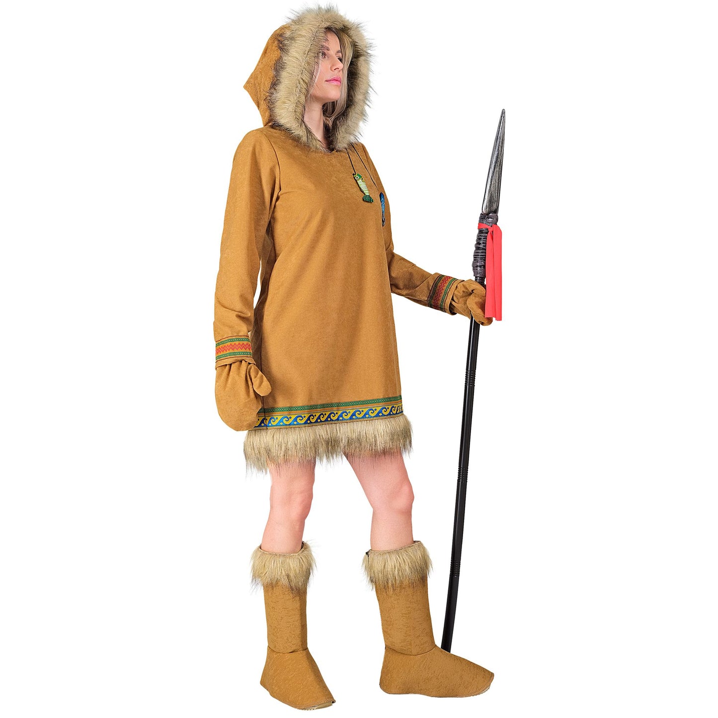"ESKIMO" (Kleid mit Kapuze, Handschuhe, Stiefelüberzieher) – Ansicht 3