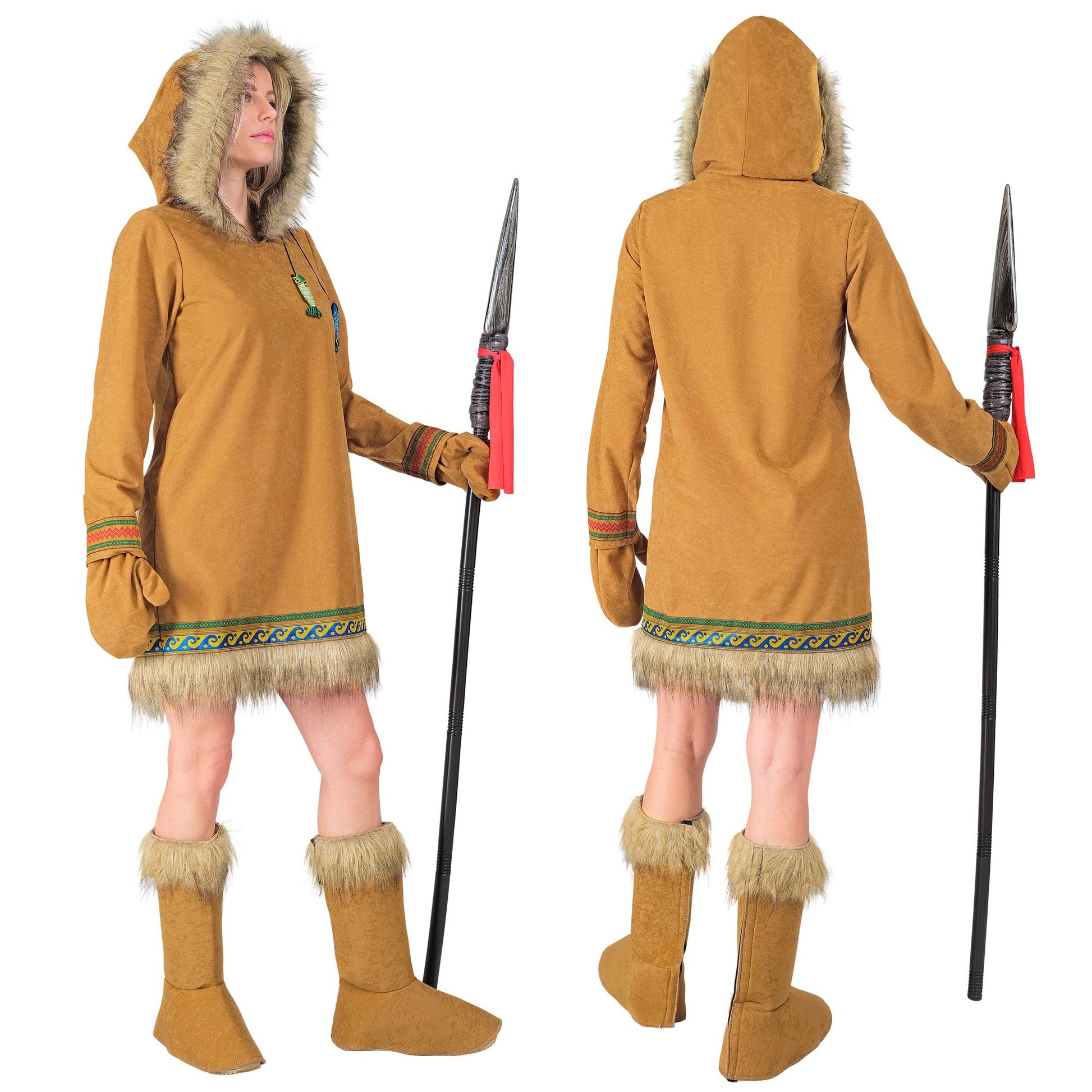 "ESKIMO" (Kleid mit Kapuze, Handschuhe, Stiefelüberzieher) – Ansicht 4