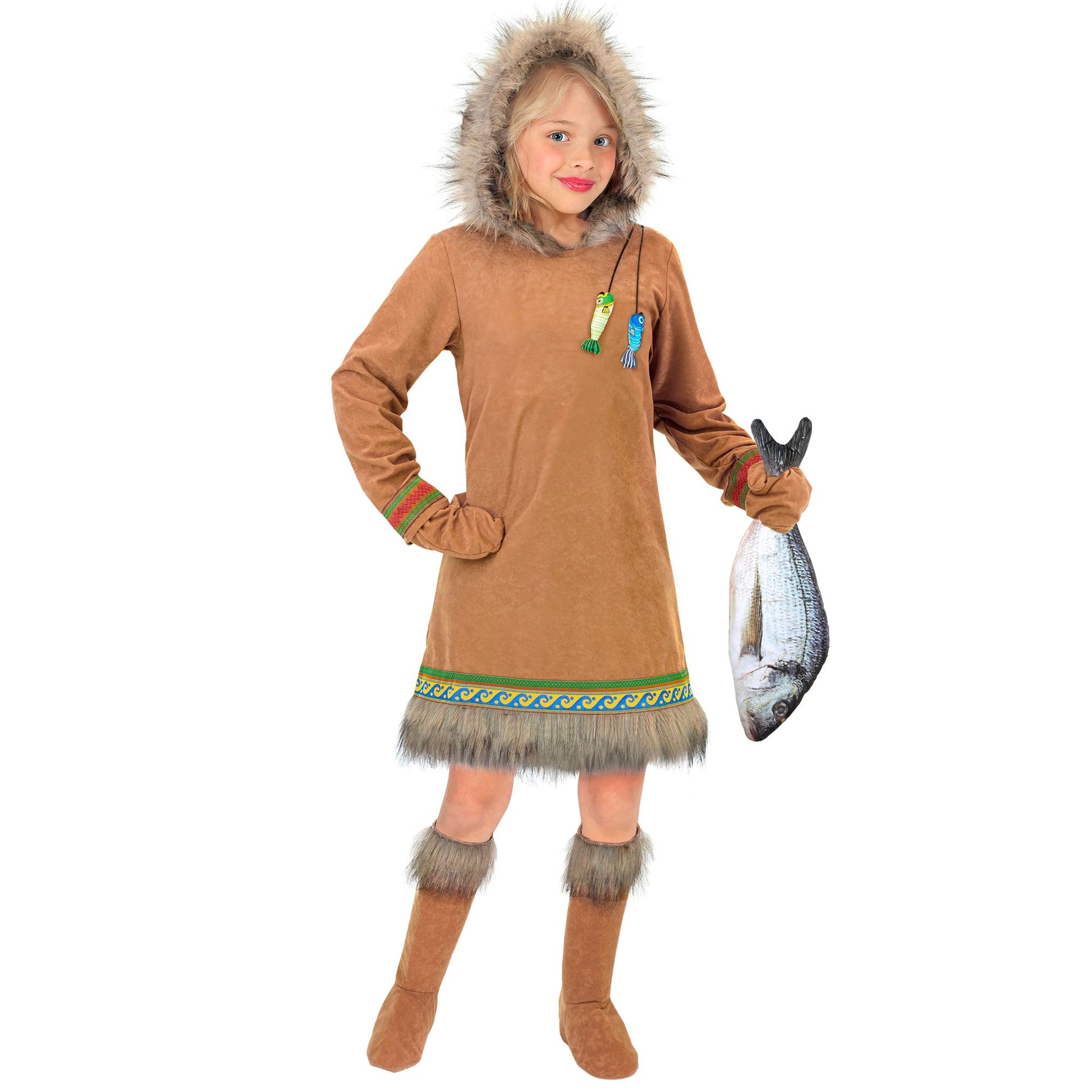 "ESKIMO" (Kleid mit Kapuze, Handschuhe, Stiefelüberzieher) – Ansicht 3