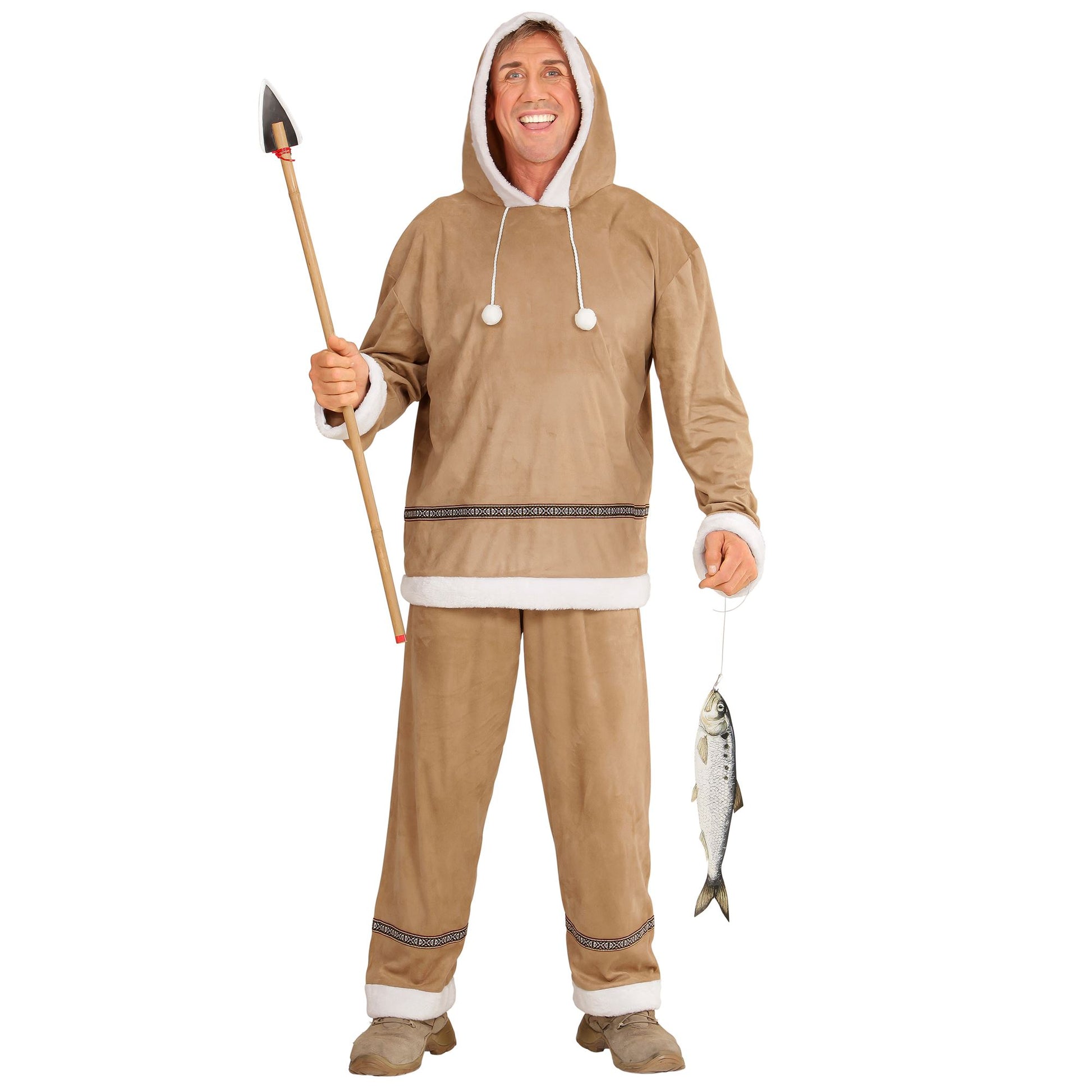 "ESKIMO" (Oberteil mit Kapuze, Hose) – Vorderansicht