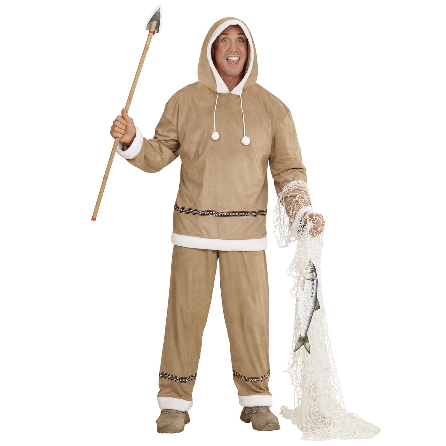 "ESKIMO" (Oberteil mit Kapuze, Hose) – Detailansicht