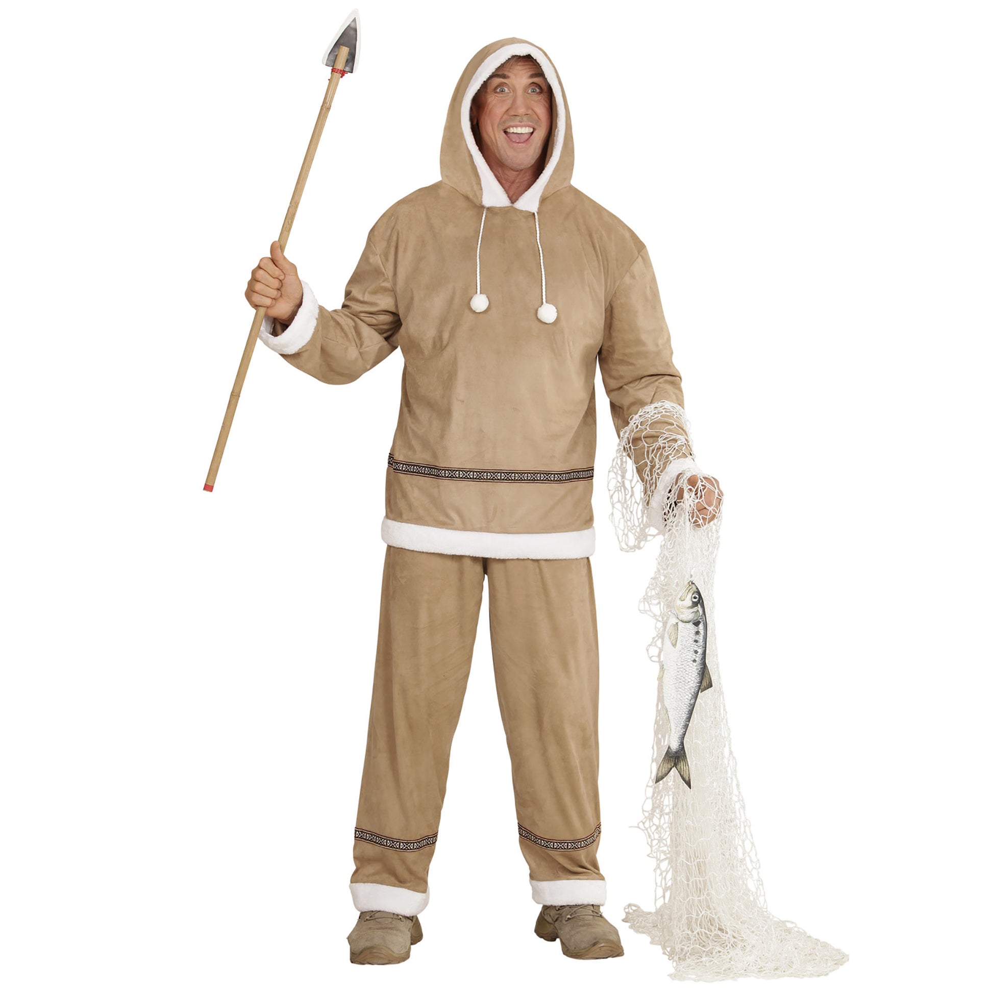 "ESKIMO" (Oberteil mit Kapuze, Hose) – Detailansicht