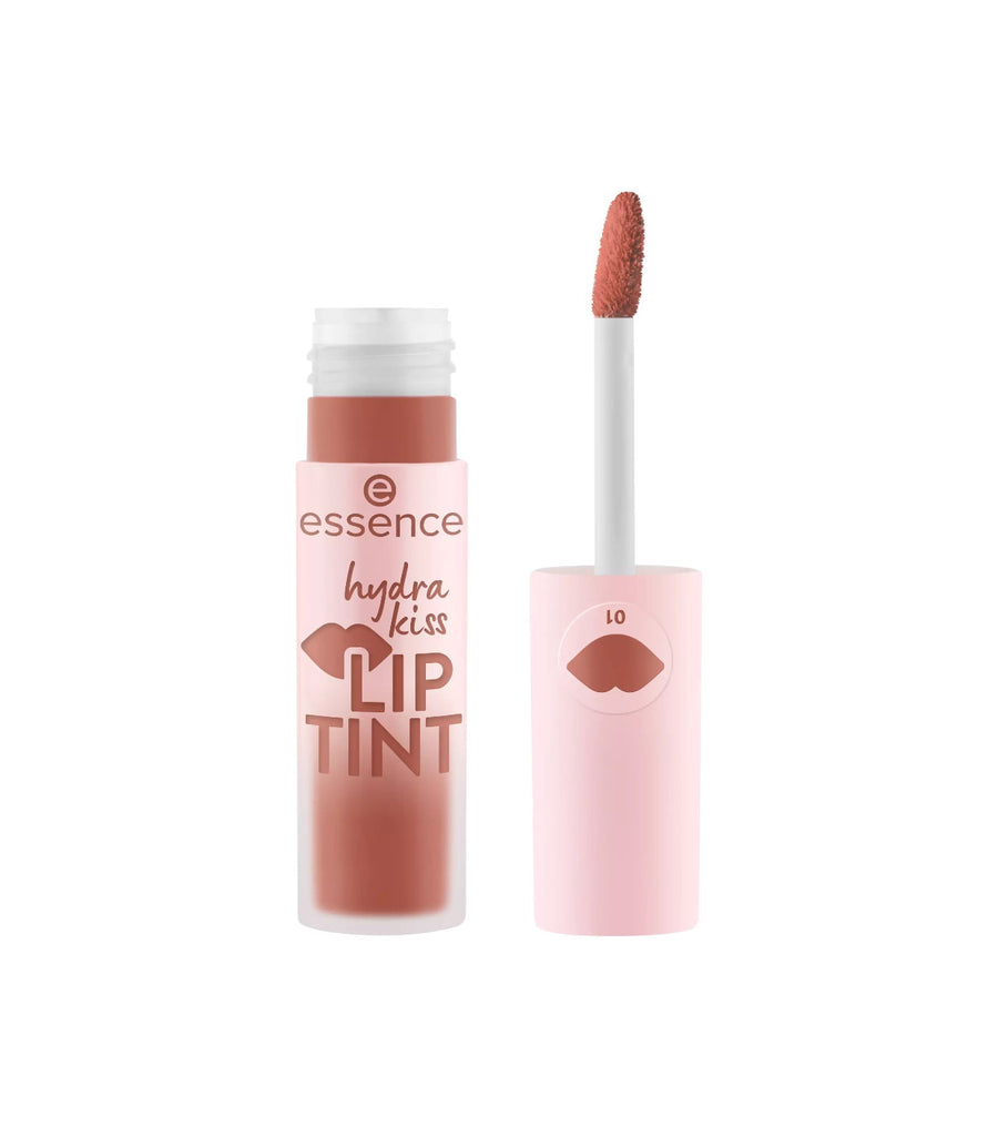 Essence, Hydra Kiss, Tönung, Flüssiger Lippenstift, 01, Blushing Nude, 4 ml