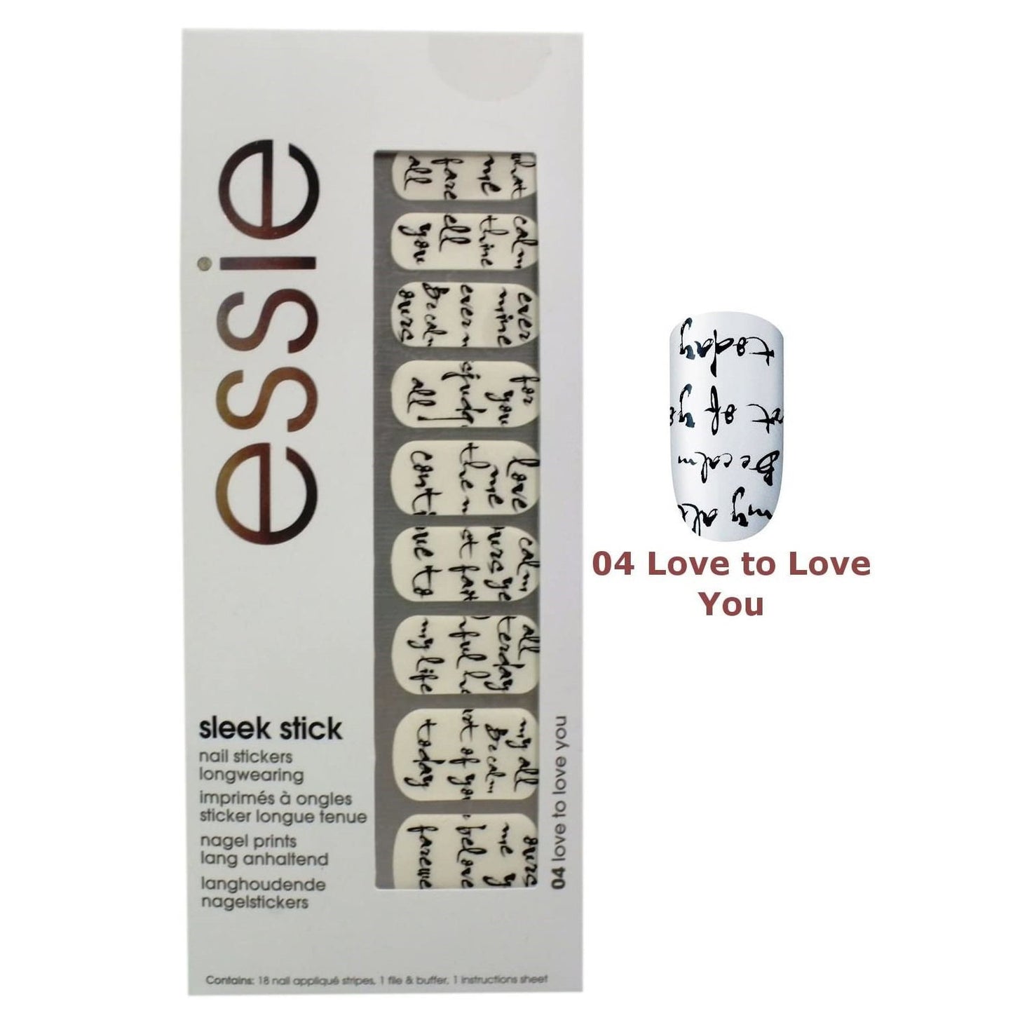 Essie Essie, Sleek Stick, Nagelsticker, 04, Liebe, dich zu lieben Regular