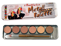 Eulenspiegel Aqua Schminke Metallpalette mit 6 Hauttönen und Profi-Pinsel – Produktansicht