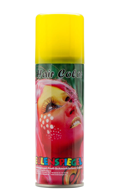 Leuchtcolor Haarspray Gelb 125ml – Eulenspiegel Neon Farbspray - Fasnacht24.ch