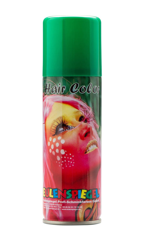 Leuchtcolor Haarspray Grün – Eulenspiegel 125 ml Temporärer Haarfarbspray - Fasnacht24.ch