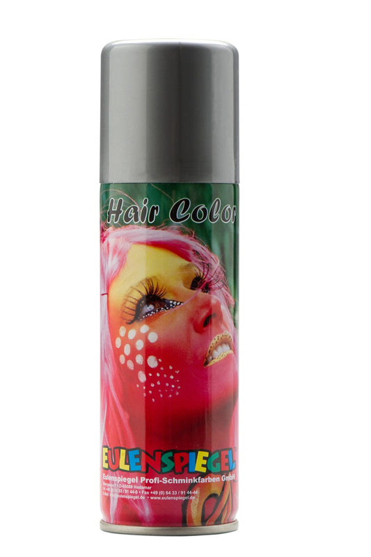 Haarspray Silber – Eulenspiegel Perlglanz, Pigmentstark & Auswaschbar - Fasnacht24.ch