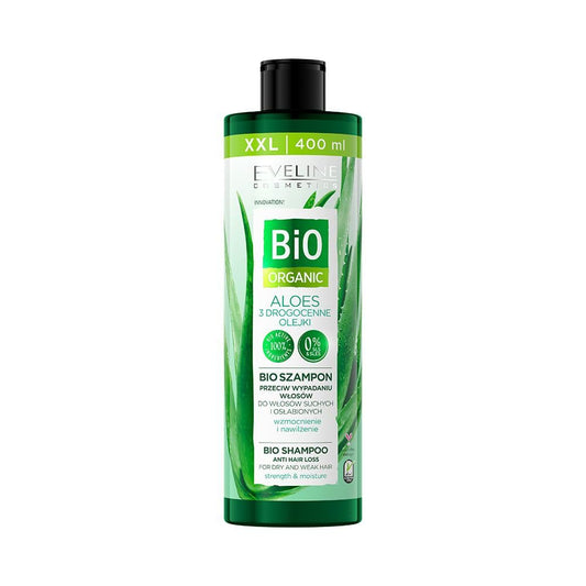 Eveline Cosmetics Eveline Cosmetics, Bio Organic, Aloe, Haarshampoo, Gegen Haarausfall, 400 ml Regular