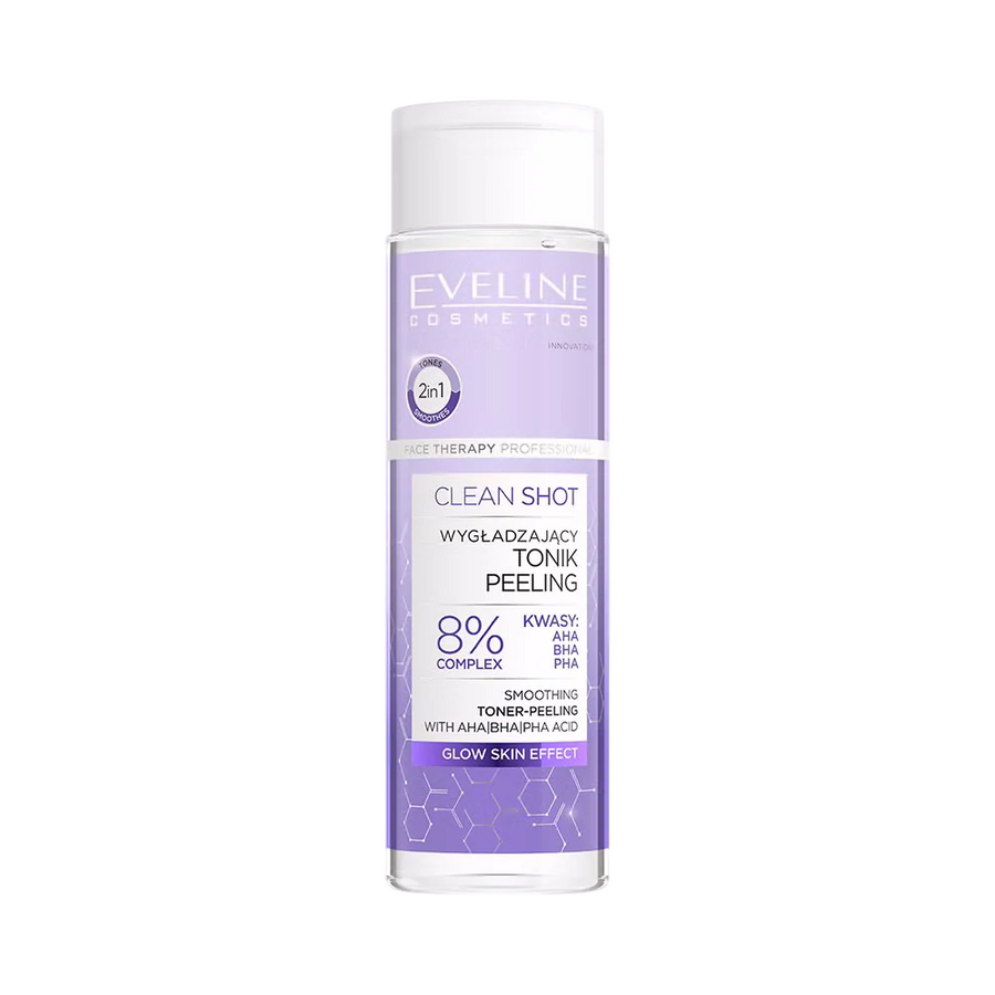 Eveline Cosmetics Eveline Cosmetics, Clean Shot, Schälen, Gesichtswasser, Für das Gesicht, 200 ml Regular