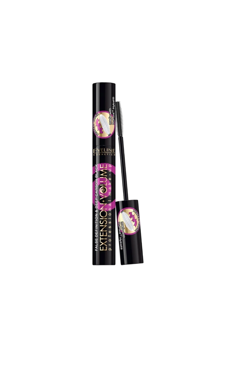 Eveline Cosmetics, Extension Volume 4D, Verdickung, Wimperntusche, Schwarz, 10 ml