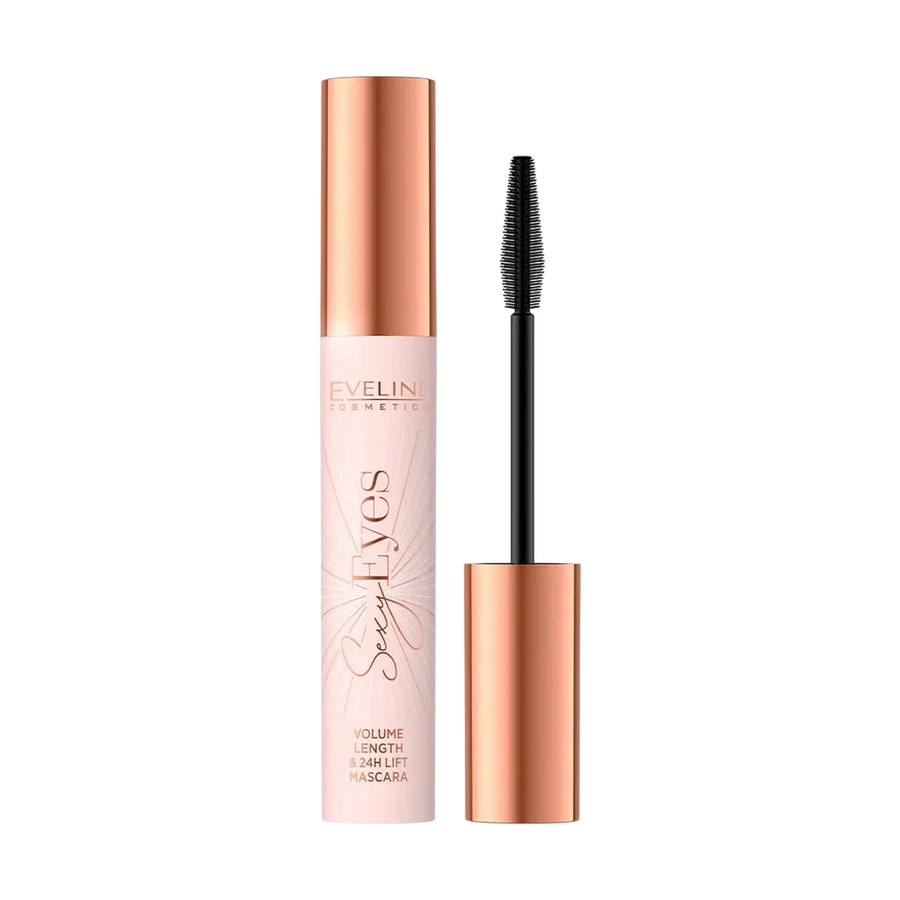 Eveline Cosmetics Sexy Eyes Volumen- und Verlängerungsmascara Schwarz 8 ml
