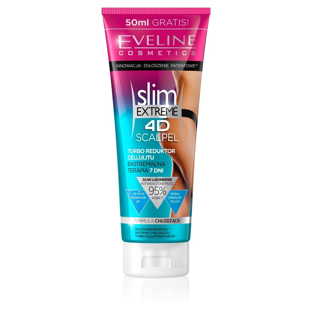 Eveline Cosmetics, Slim Extreme 4D, Abnehmen, Körpercreme, Thighs, 250 ml