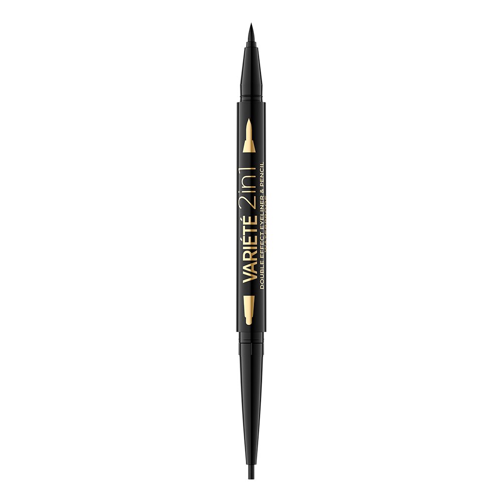 Eveline Cosmetics, Variete, Beidseitig, Gel-Eyeliner, Ultra Black