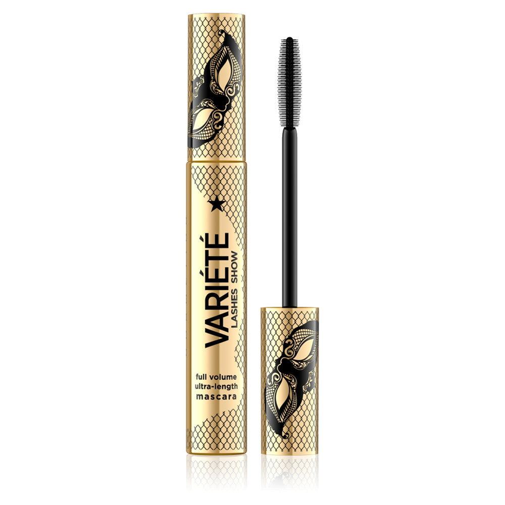 Eveline Cosmetics, Variete, Volles Volumen, Wimperntusche, Schwarz, 10 ml