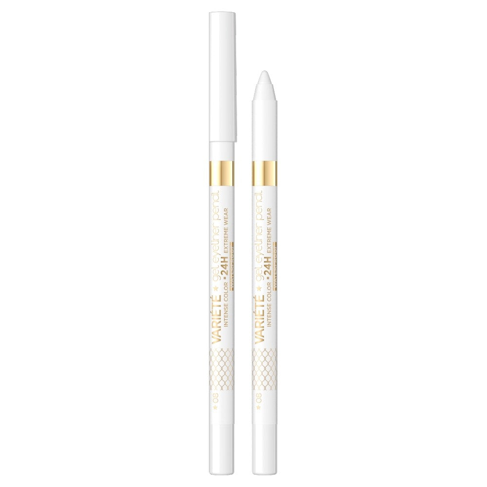 Eveline Cosmetics, Variete, Wasserdicht, Gel-Kajalstift, 08, Weiß, 1.3 g