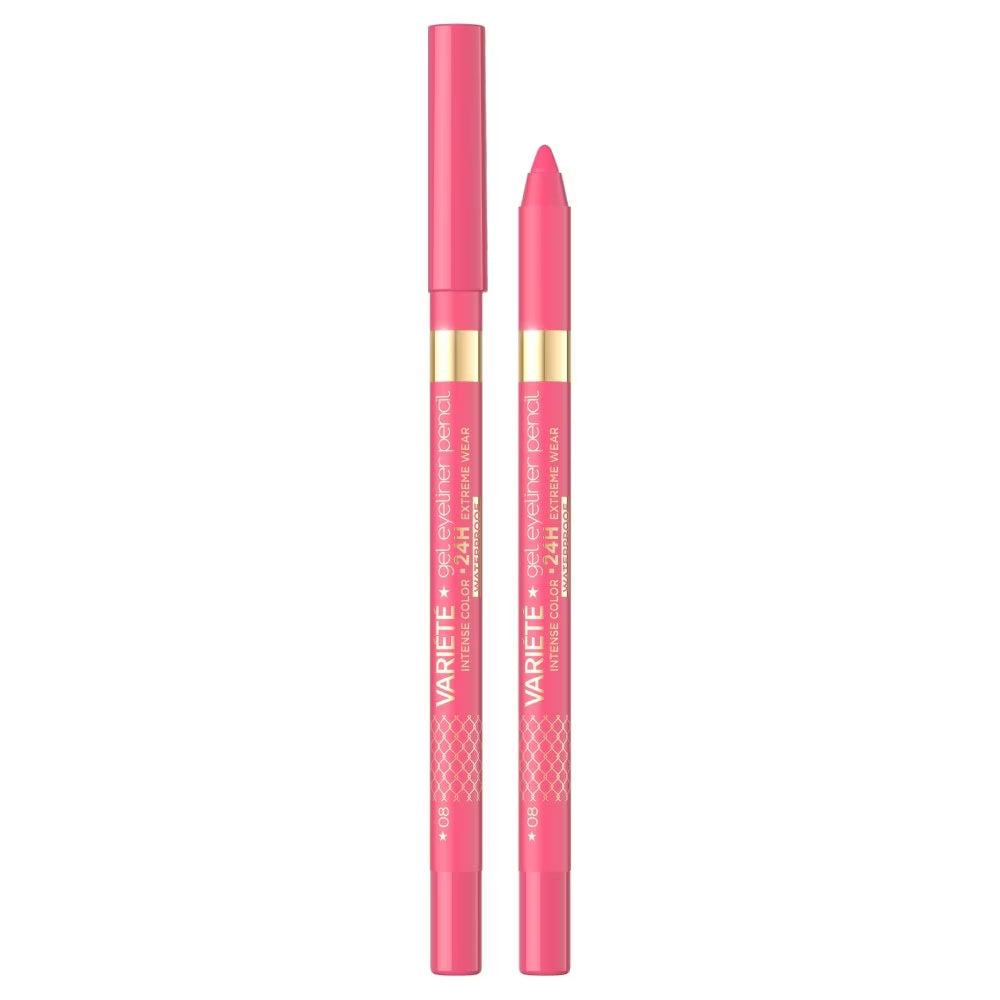Eveline Cosmetics, Variete, Wasserdicht, Gel-Kajalstift, 09, Rosa, 1.3 g