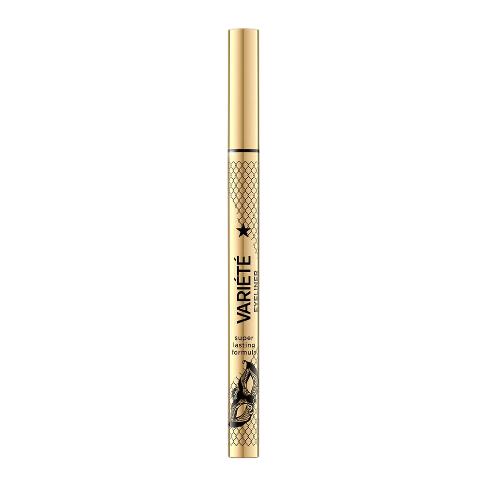 Eveline Cosmetics, Variete, Wasserdicht, Bleistift, Intensiv, Flüssiger Eyeliner, Ultra Black, 4 ml
