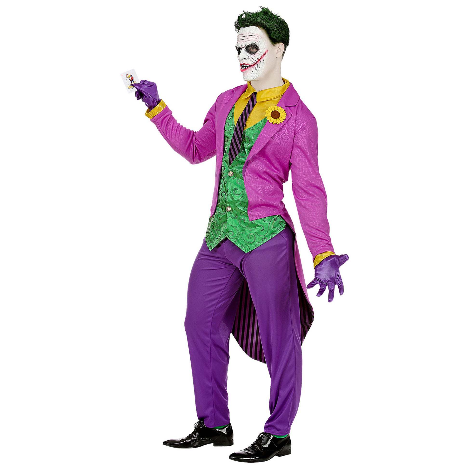 "EVIL CLOWN" (Frack mit Hemd und Weste, Hose, Krawatte, Handschuhe) – Detailansicht